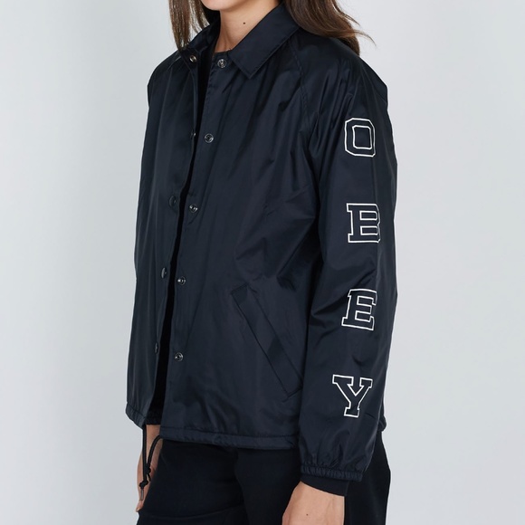 Obey Core Varsity Vertical Jacket - Picture 4 of 5